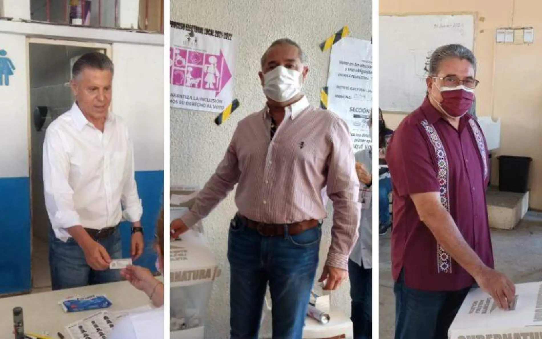 Alcaldes de Tampico, Ciudad Madero y Altamira acudieron a votar Paulo Monsiváis, Gustavo García y Miguel Díaz